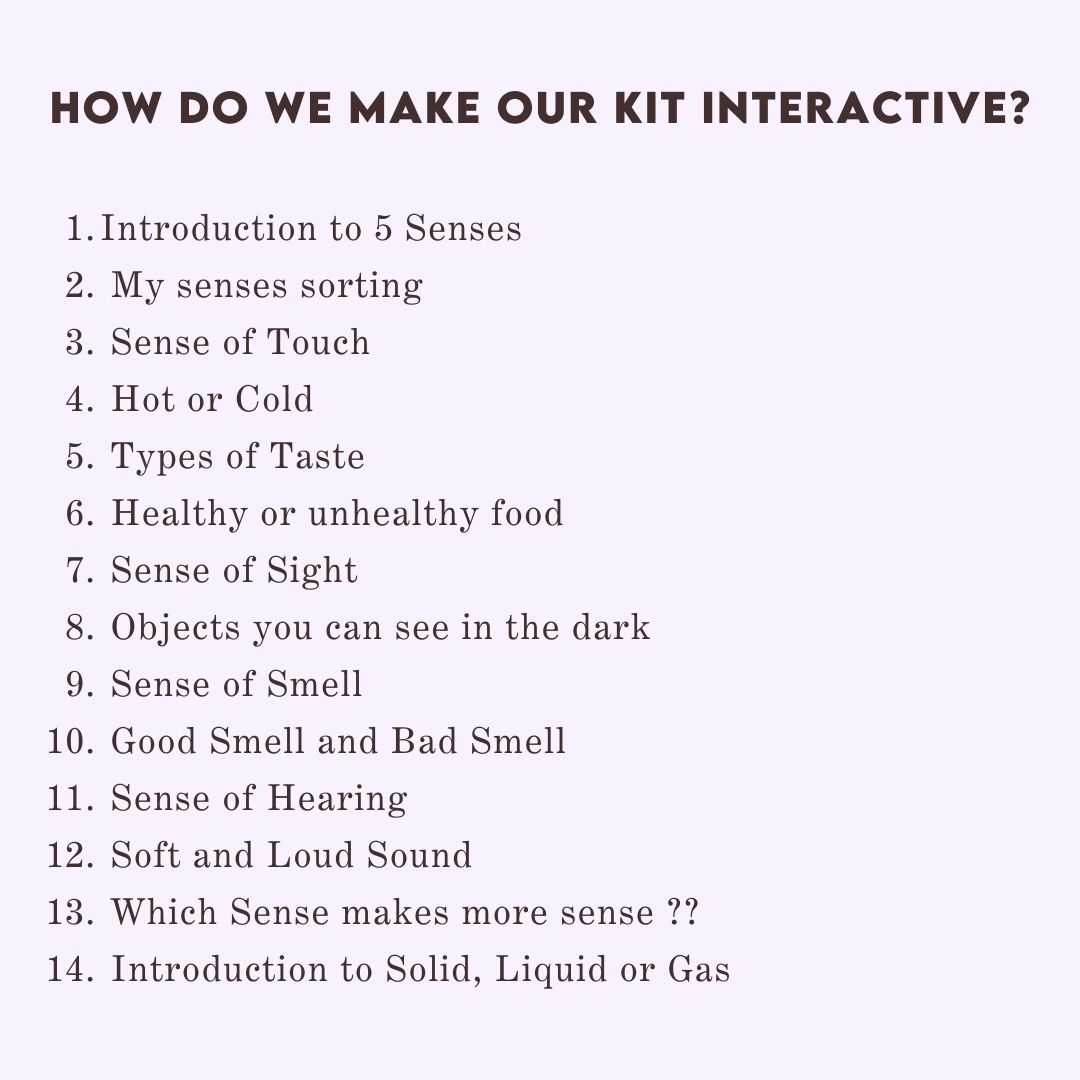 5 Senses – Creative Crazy Mom